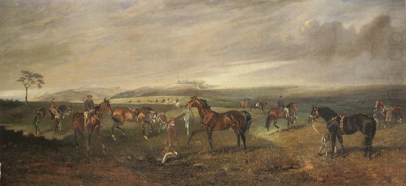 Riding Out on the Kingsclere Gallops, James Lynwood Palmer